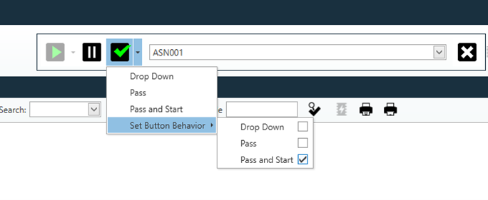 Pass and Start option