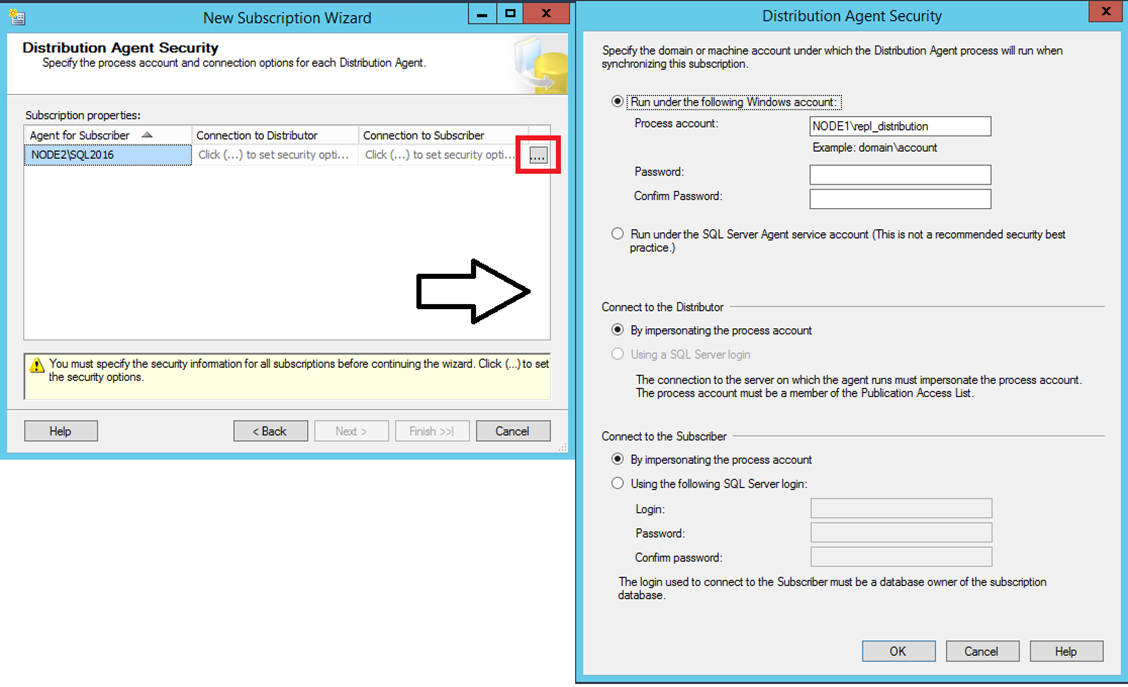 Distribution Agent Security page