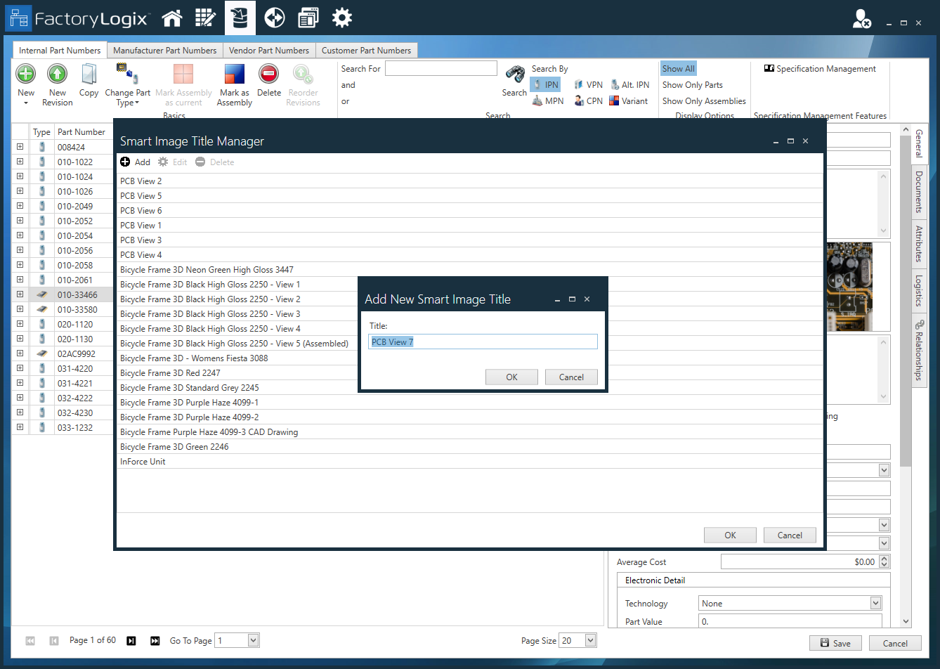 Add new smart image title dialog