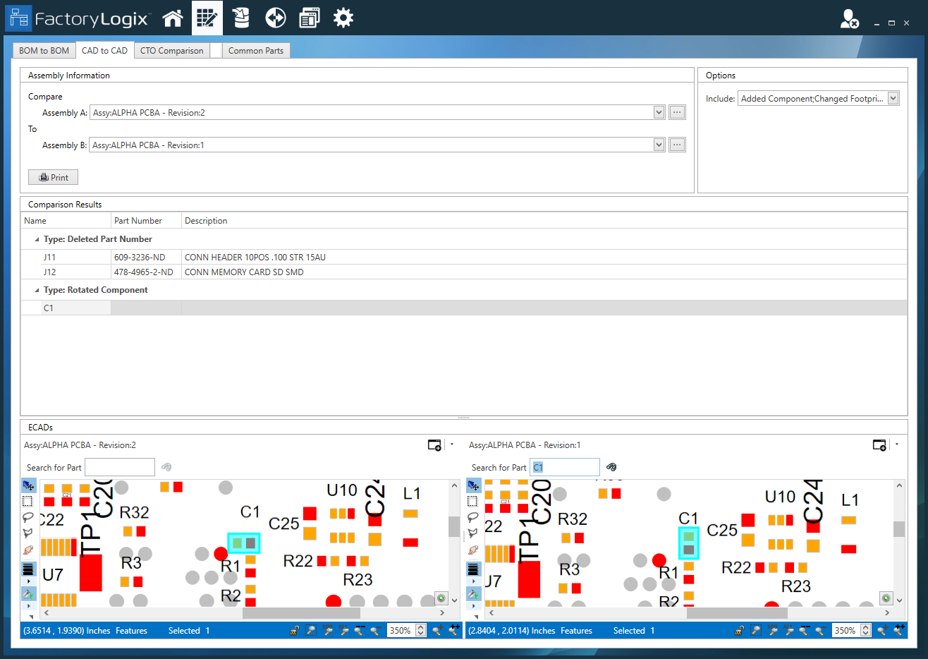 Search for Part results