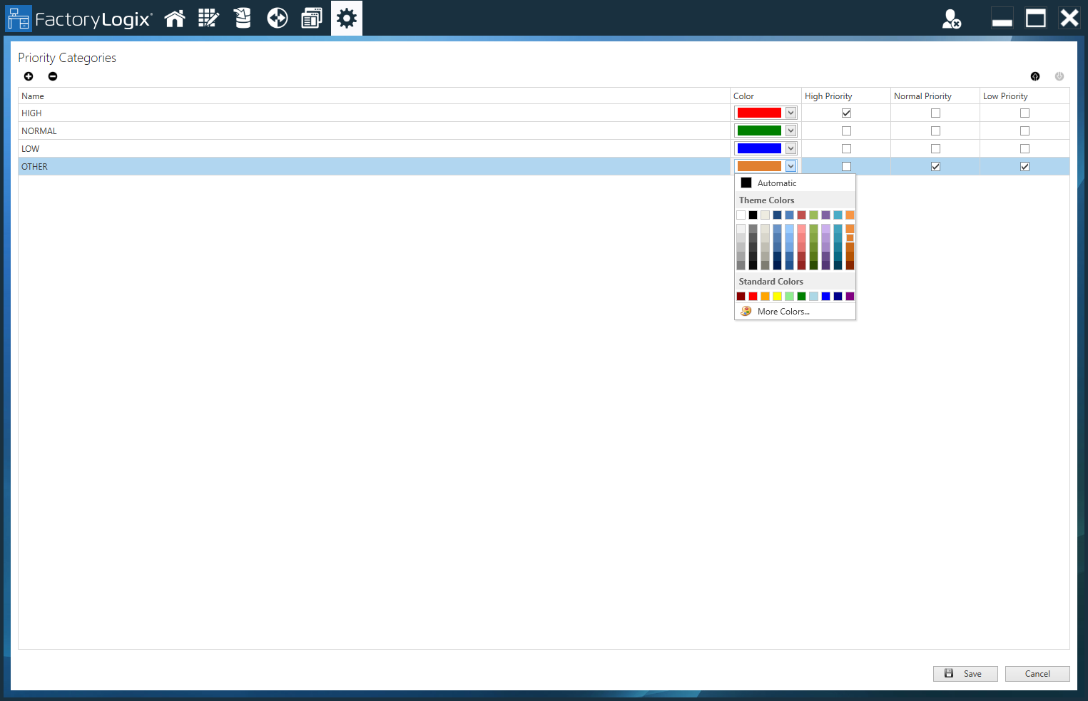 Priority color selection