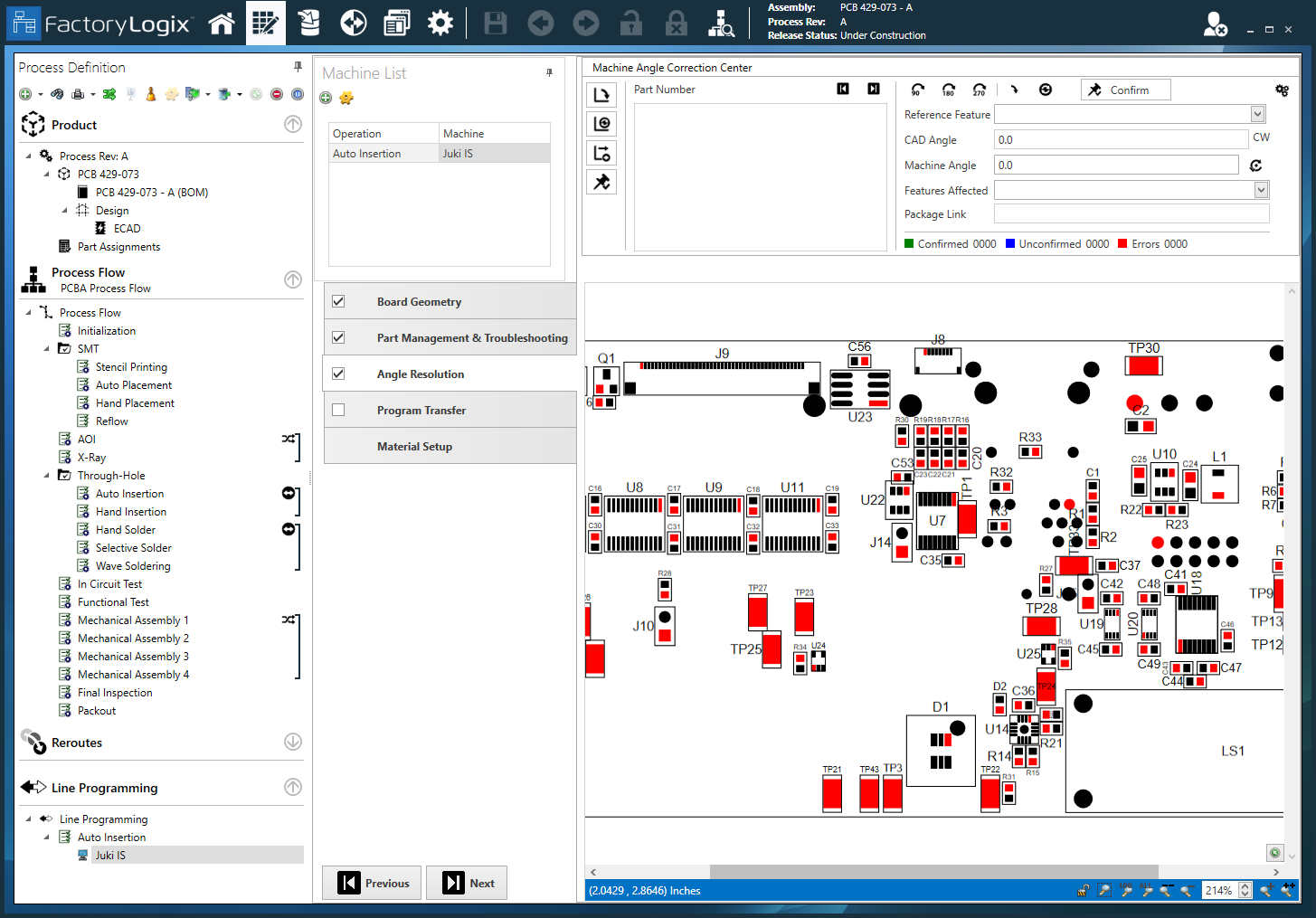 JUKI Angle Resolution