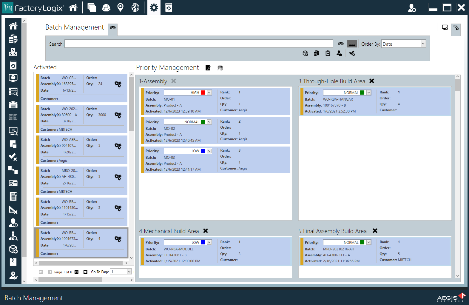 Batch Priority Management