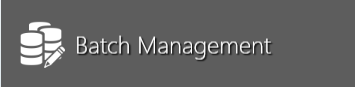 Batch Management button (Production)