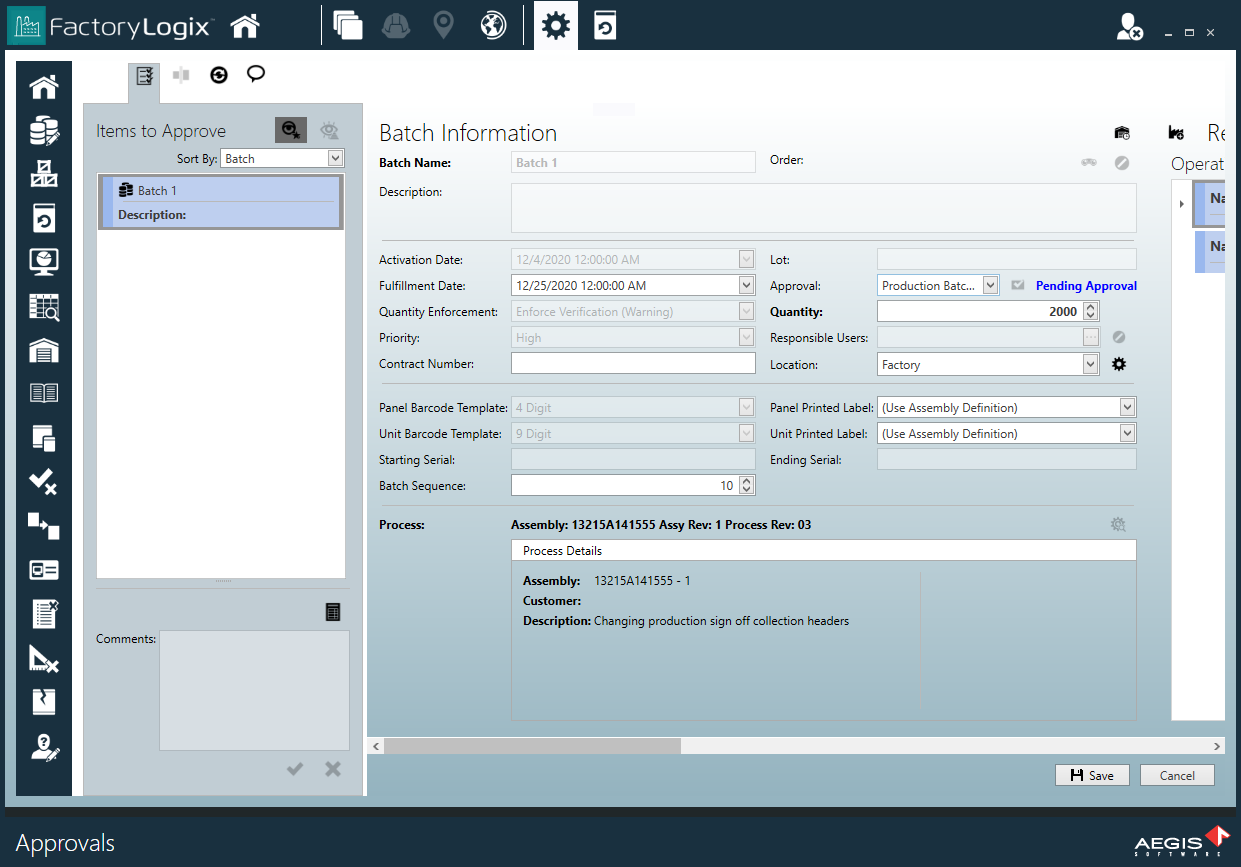 View Approval Details