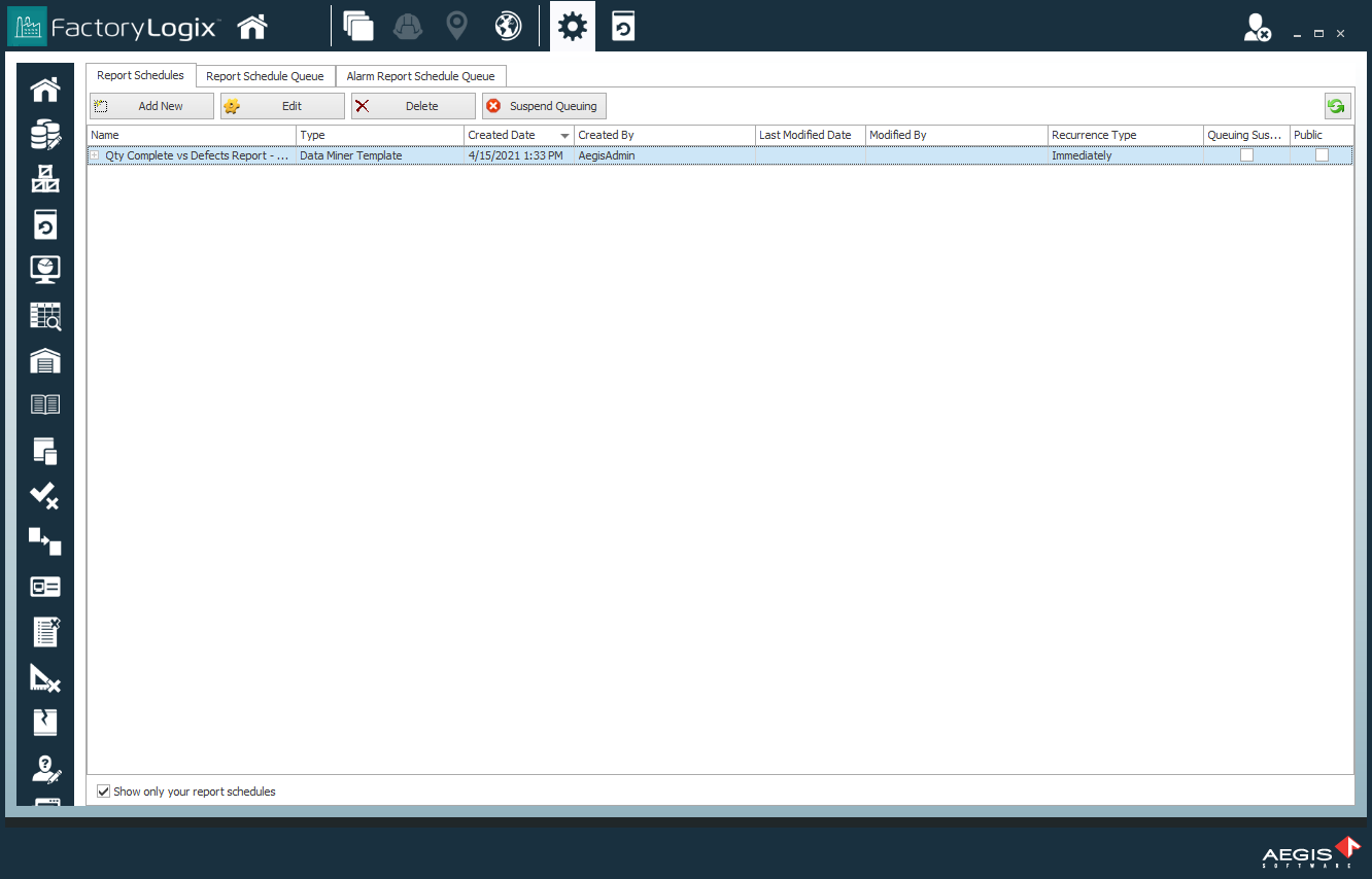 Sample scheduled report