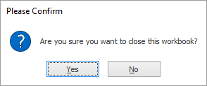 Close a DataMiner workbook