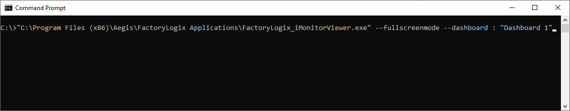 Command prompt window