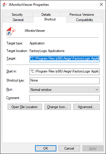 iMonitor Viewer Properties