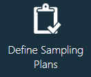 Define Smapling Plans button