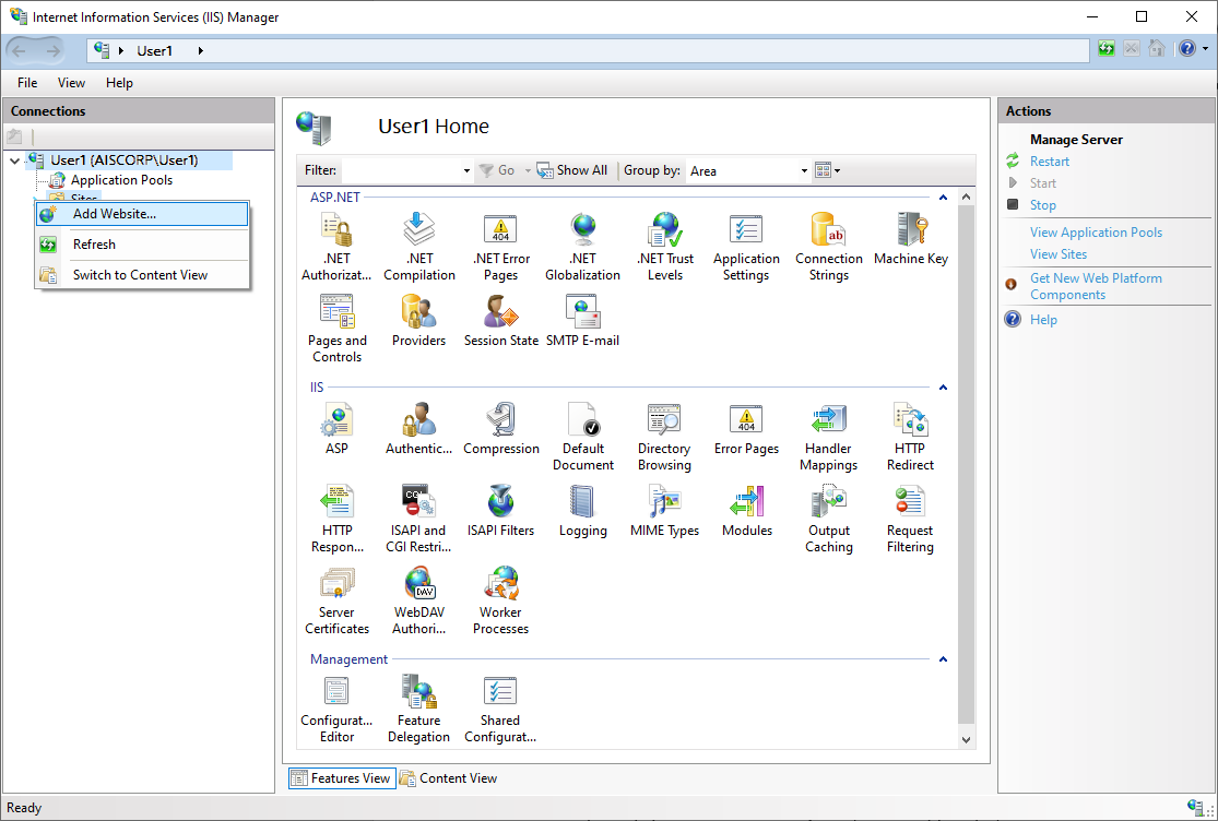 IIS Manager