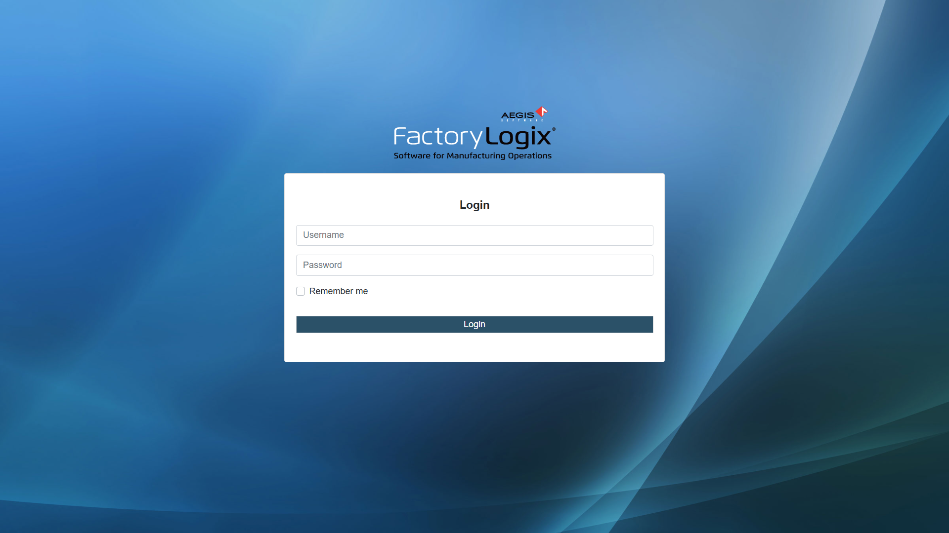 Login window