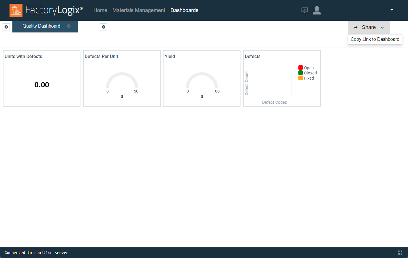 Copy Link to Dashboard