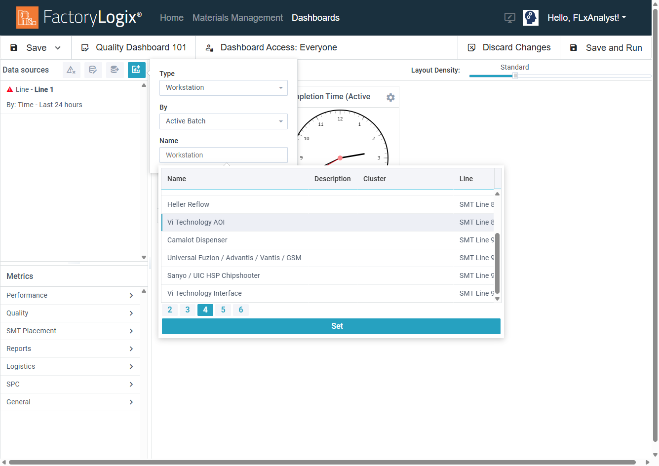 Setting a data source
