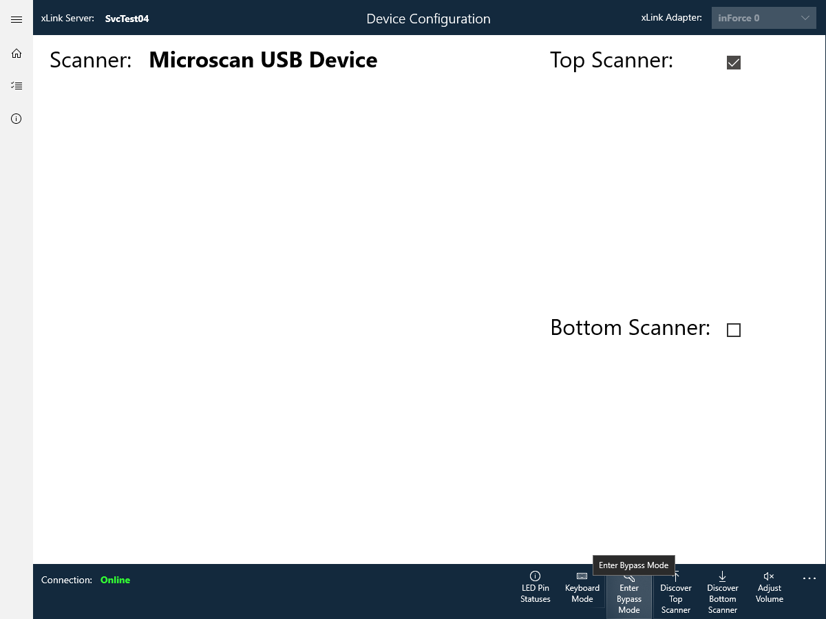 Barcode setup options