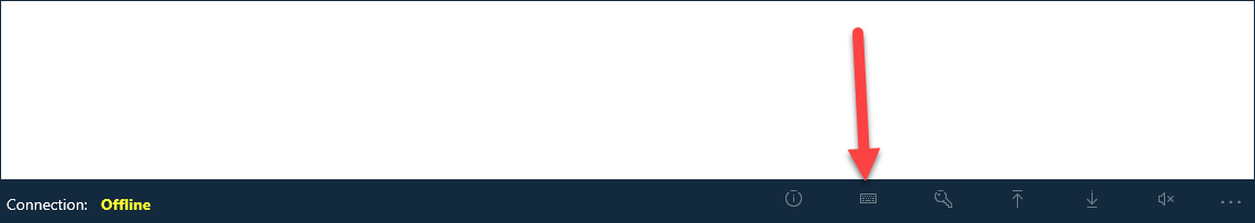 Select the Keyboard button