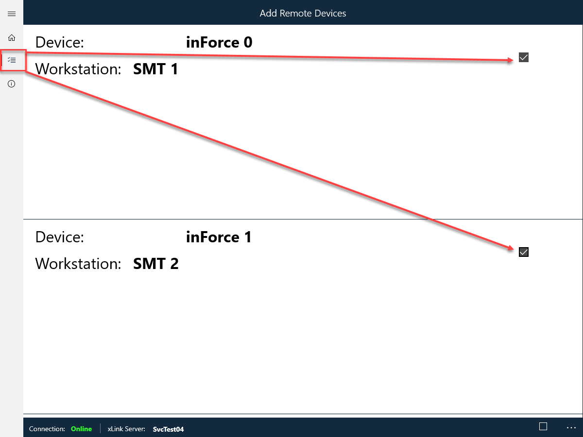 Select the Add Remote Devices button