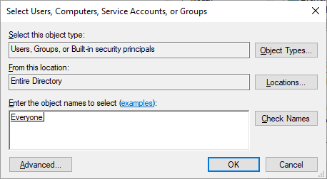Select Everyone group