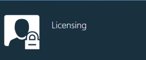 Licensing button