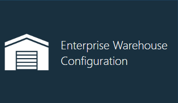 Enterprise Warehous Configuration button