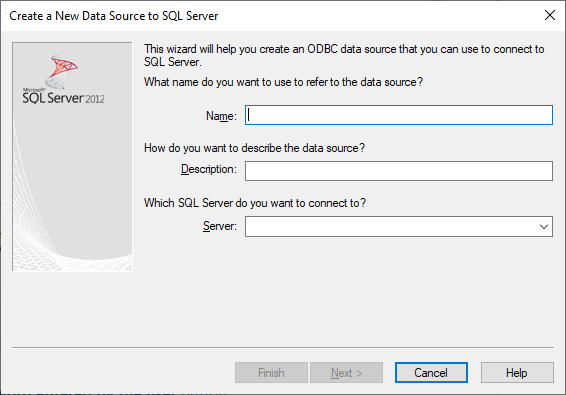 Create a New Data Source to SQL Server