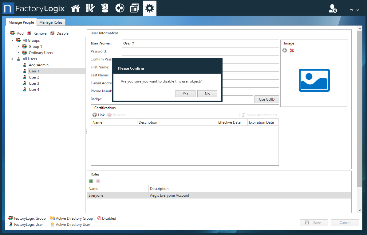 NPI Manage People tab