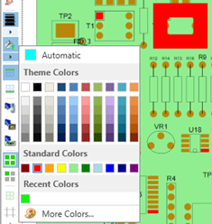 Selection Highlight icon to change the highlight color of selected parts