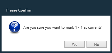 Are You Sure dialog
