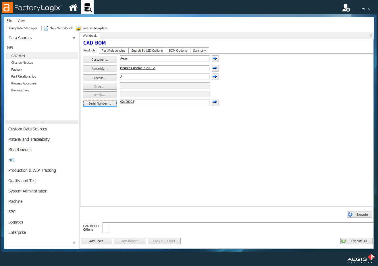 Select the CAD-BOM data source