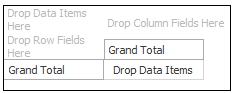 Pivot table drag and drop options