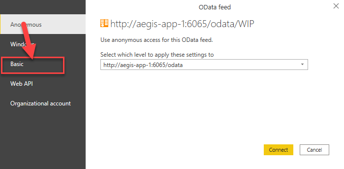 Anonymous access for OData feed