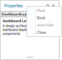 Float and Dock menu