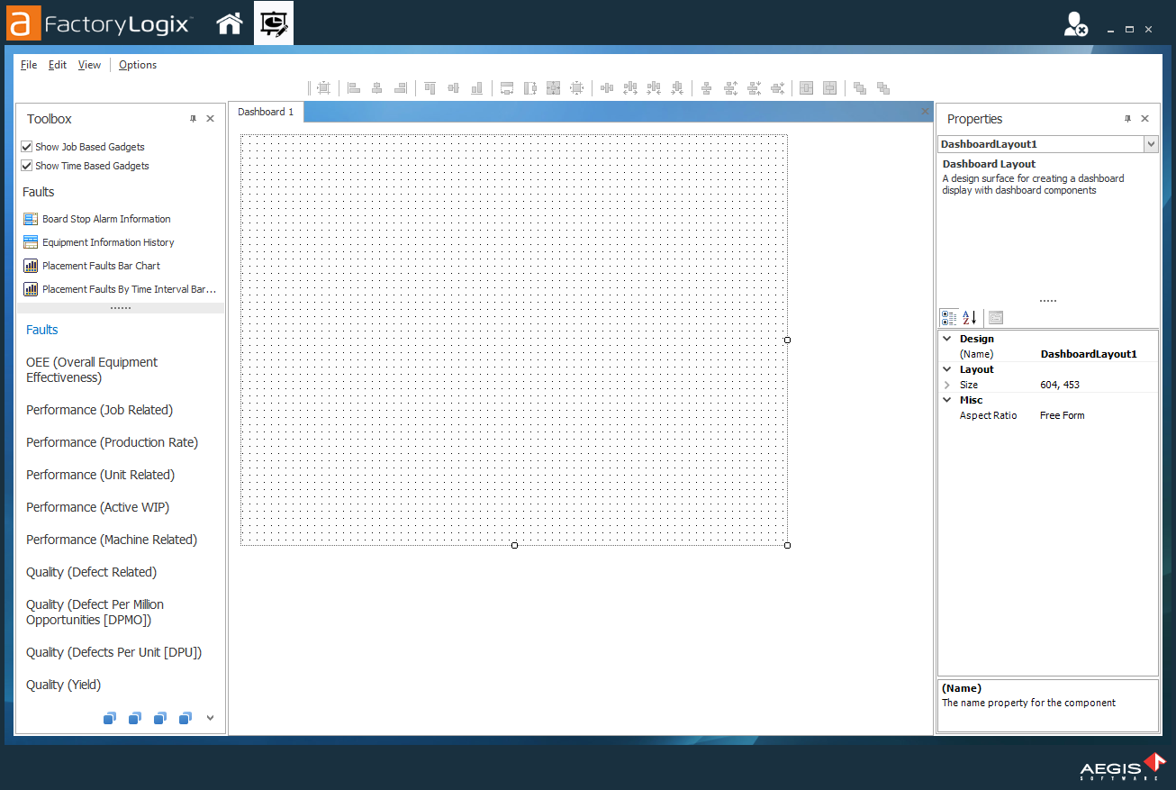 iMonitor Designer window
