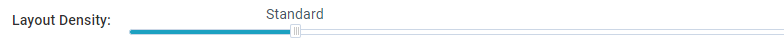 Layout Density slider