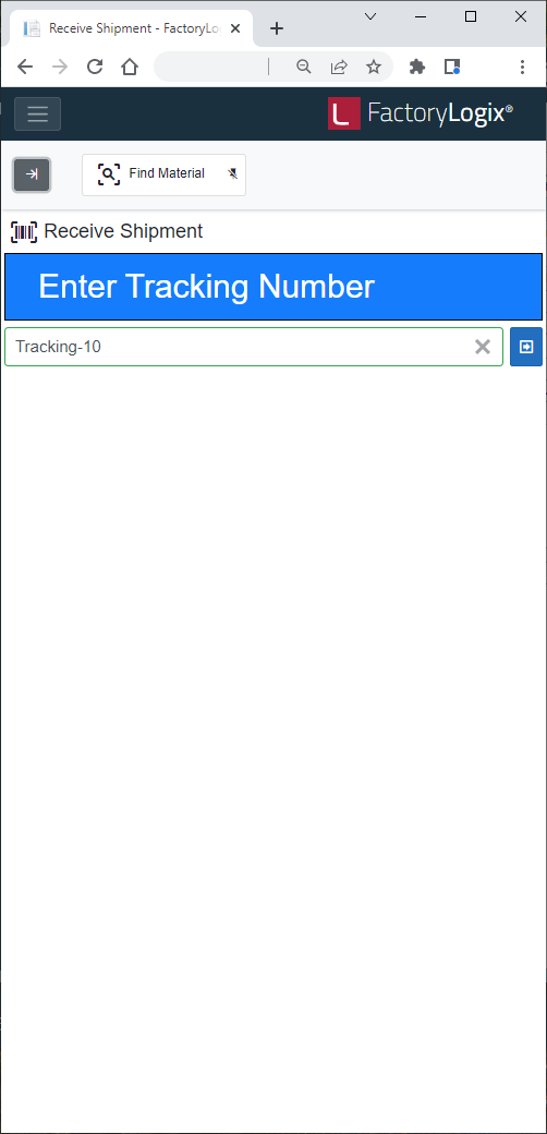 Enter the tracking number of the shipment you want to remove