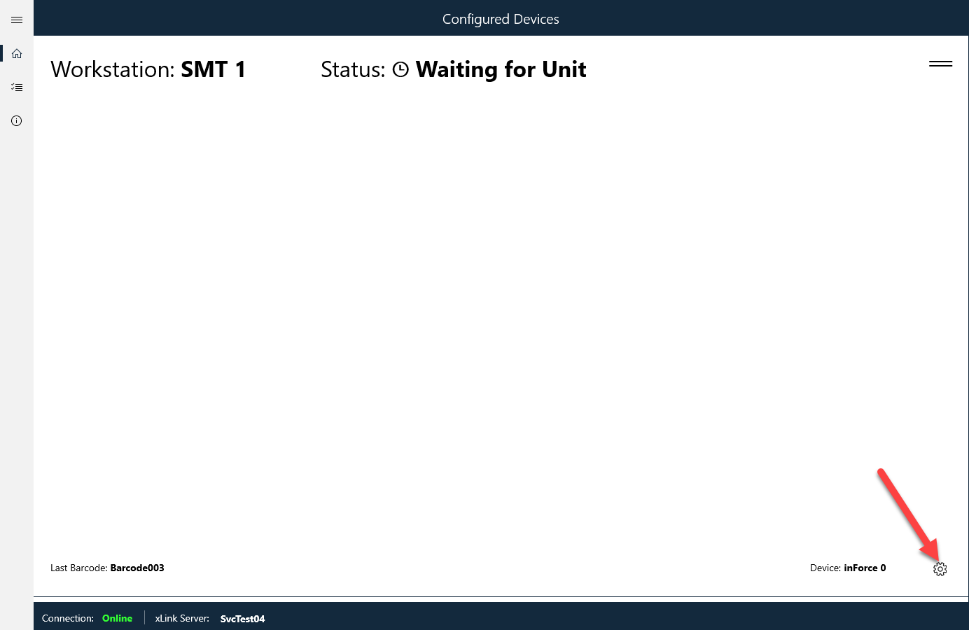 Select the Settings button (the gear)