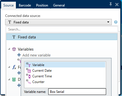 Connected data source