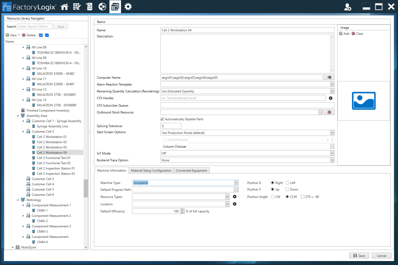 Resource Library Define Workstation
