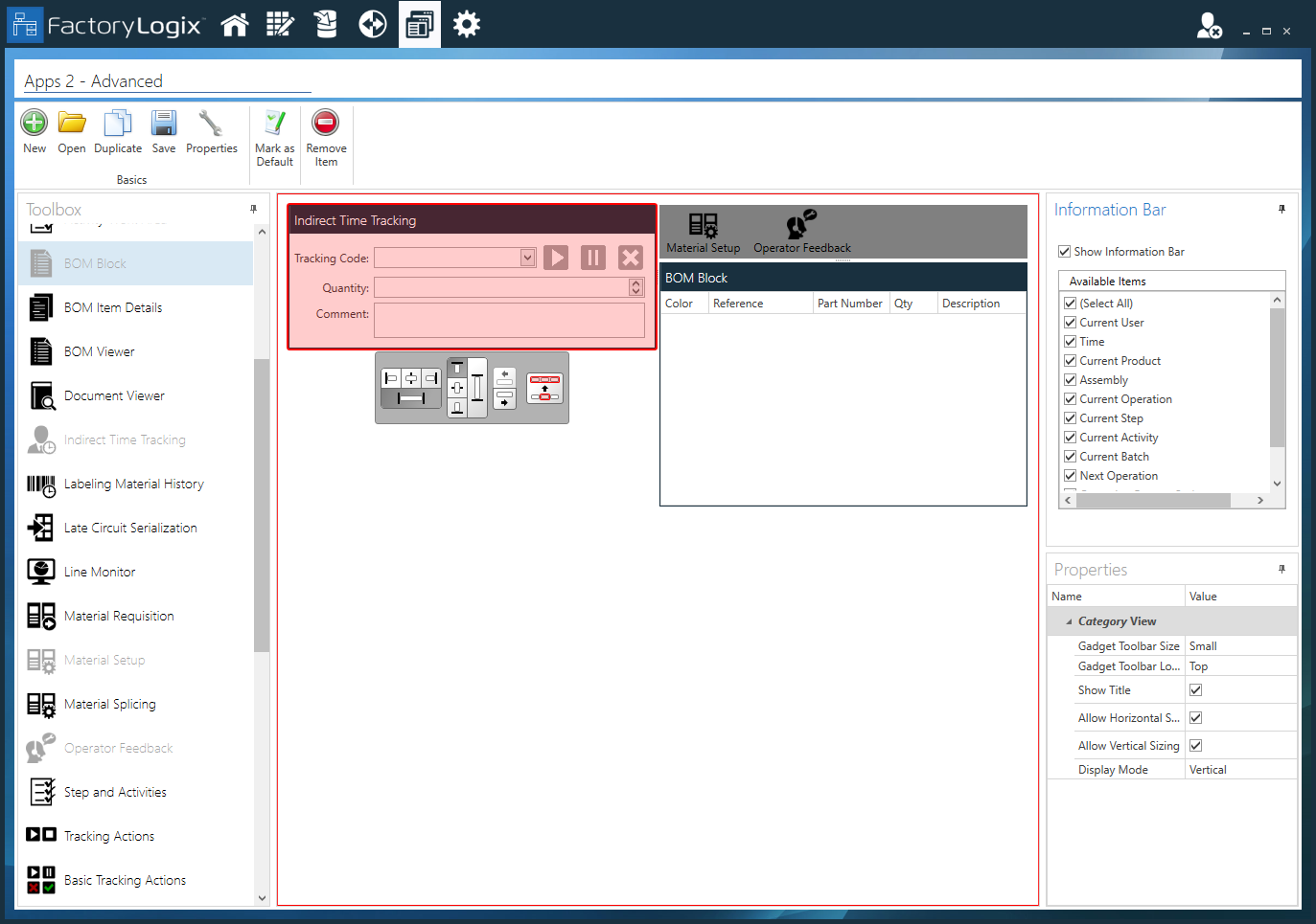 Indirect Time Tracking gadget