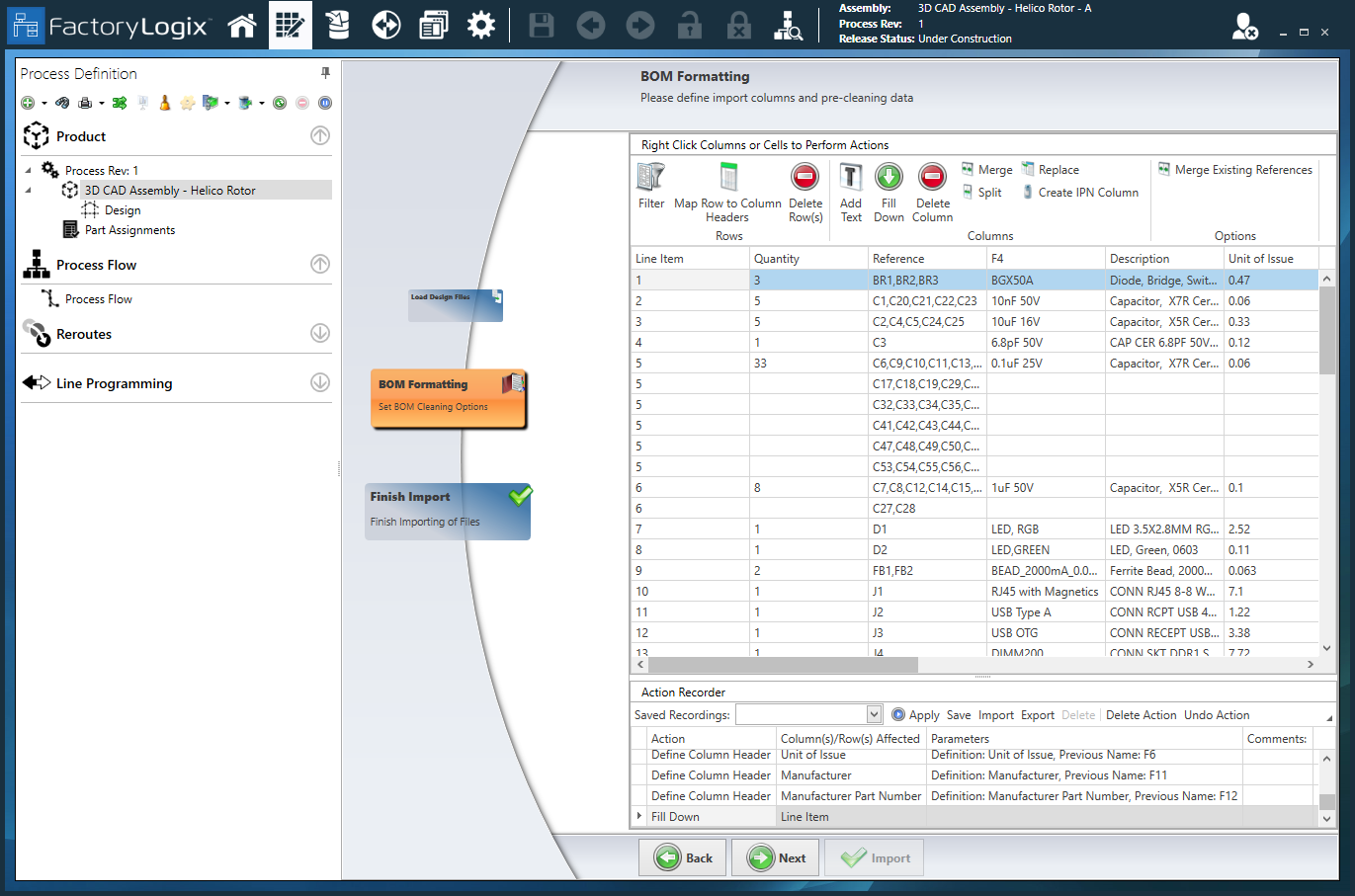 BOM Text Formatting page
