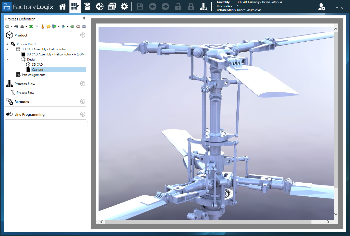 3D CAD model imported with other design files