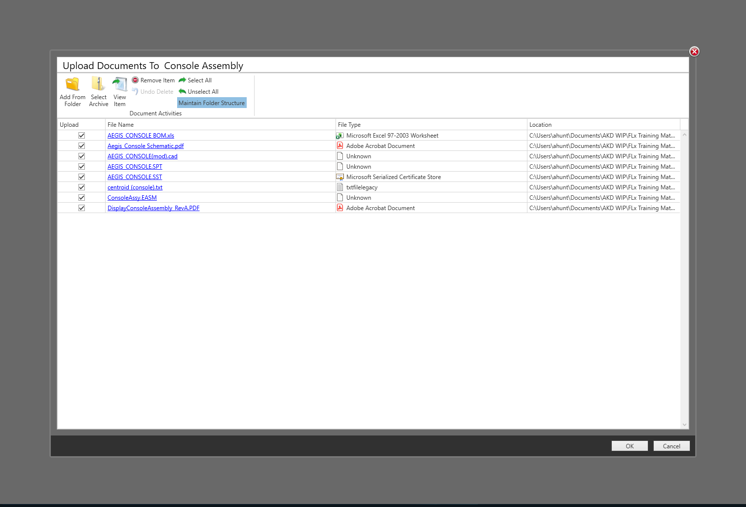 Document Library upload archive files