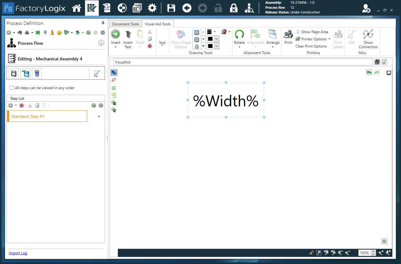 Width Batch Attribute