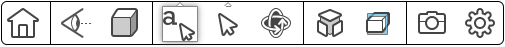 3D CAD toolbar
