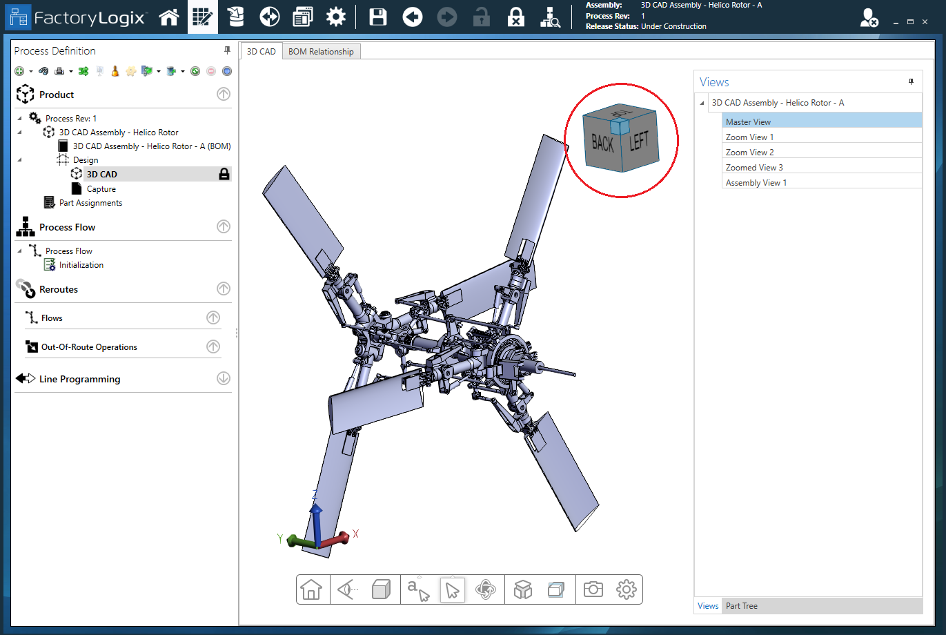 Nav Cube Control highlighted
