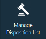 Manage Disposition List button