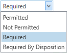 Accessibility drop-down