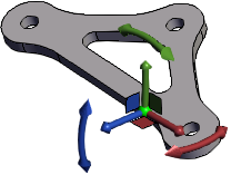 Position the cursor at the intersection of the 3D axes
