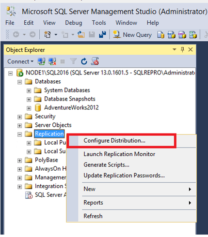Configure Distribution
