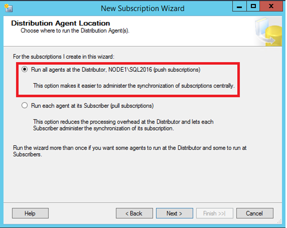 Distribution Agent Location